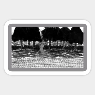 Lakeside Trees Sticker
